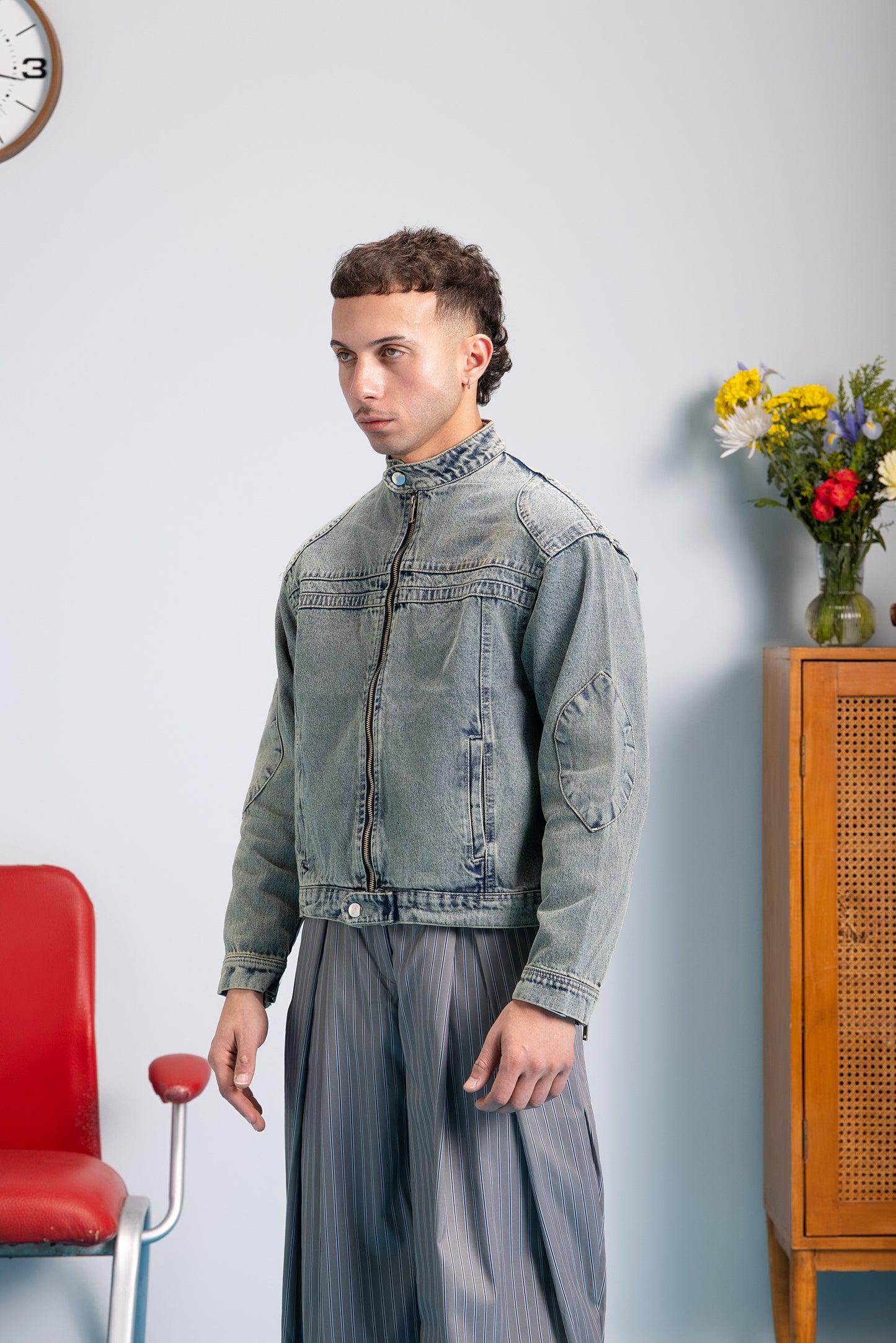 Moto Jacket - Sage Wash