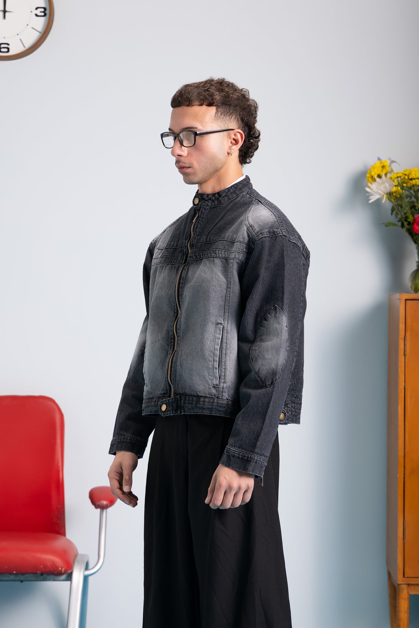 Moto Jacket - Acid Wash