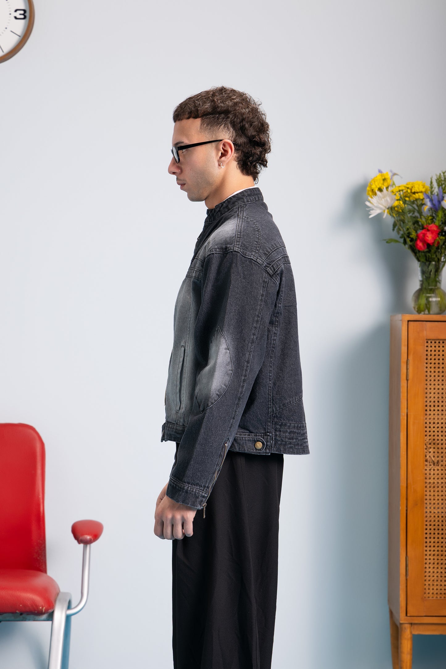 Moto Jacket - Acid Wash