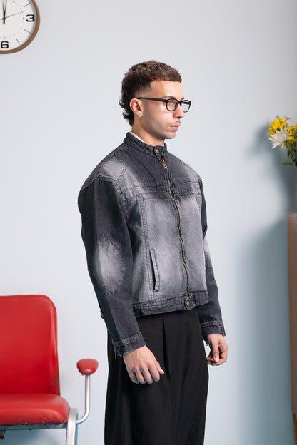 Moto Jacket - Acid Wash
