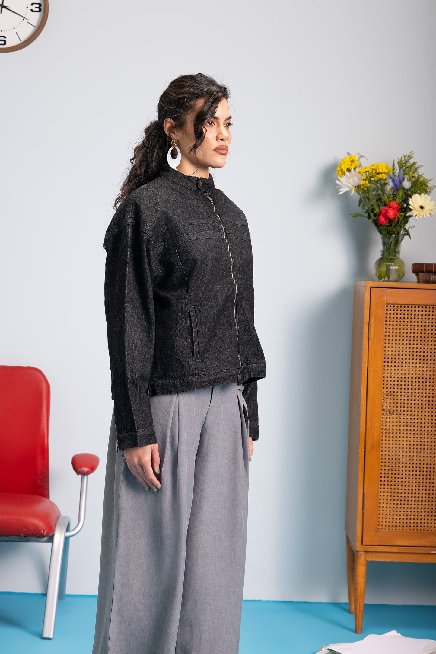 Moto Jacket - Ash Black