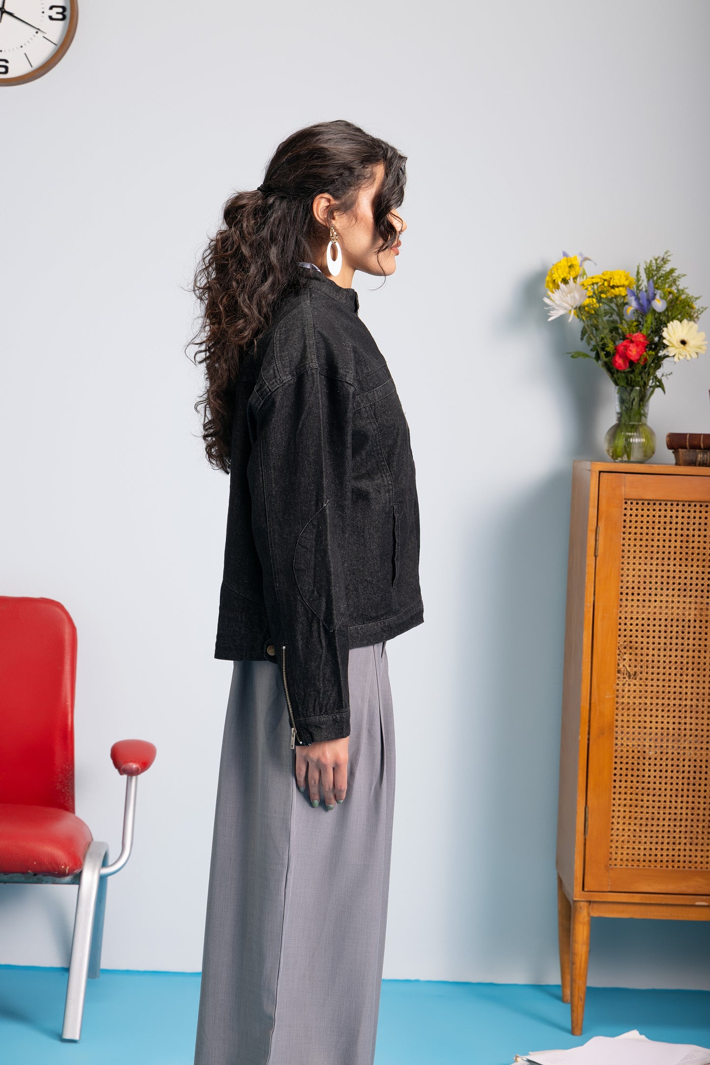 Moto Jacket - Ash Black