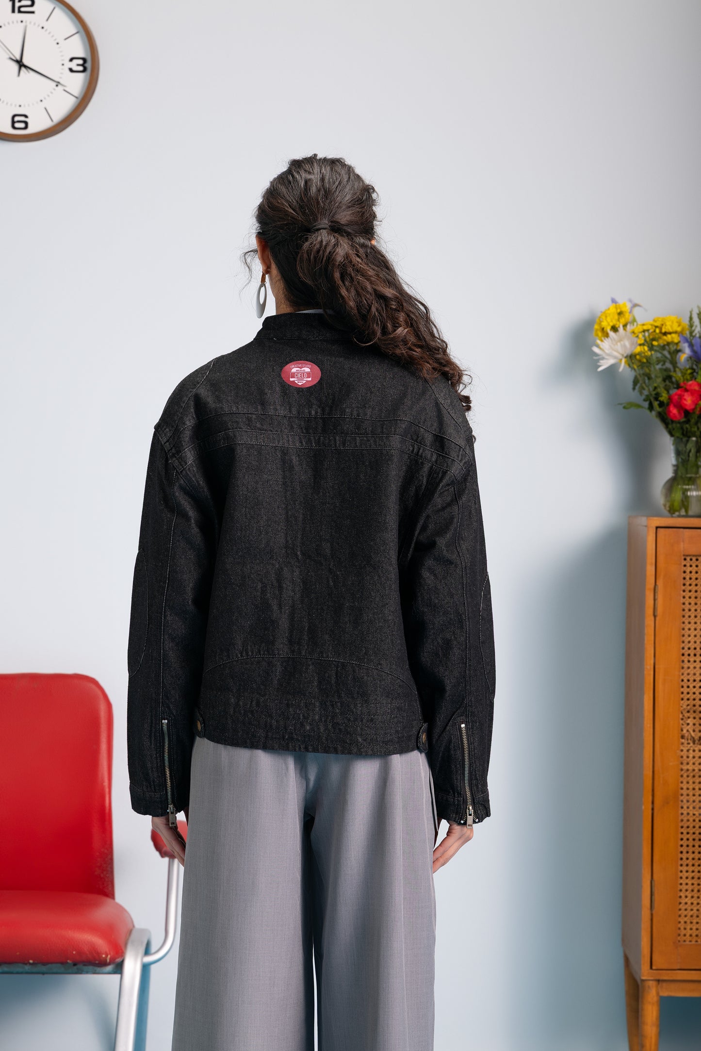 Moto Jacket - Ash Black