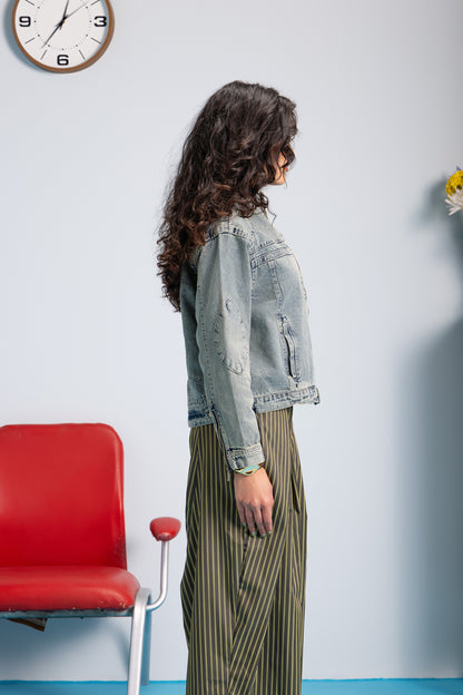 Moto Jacket - Sage Wash