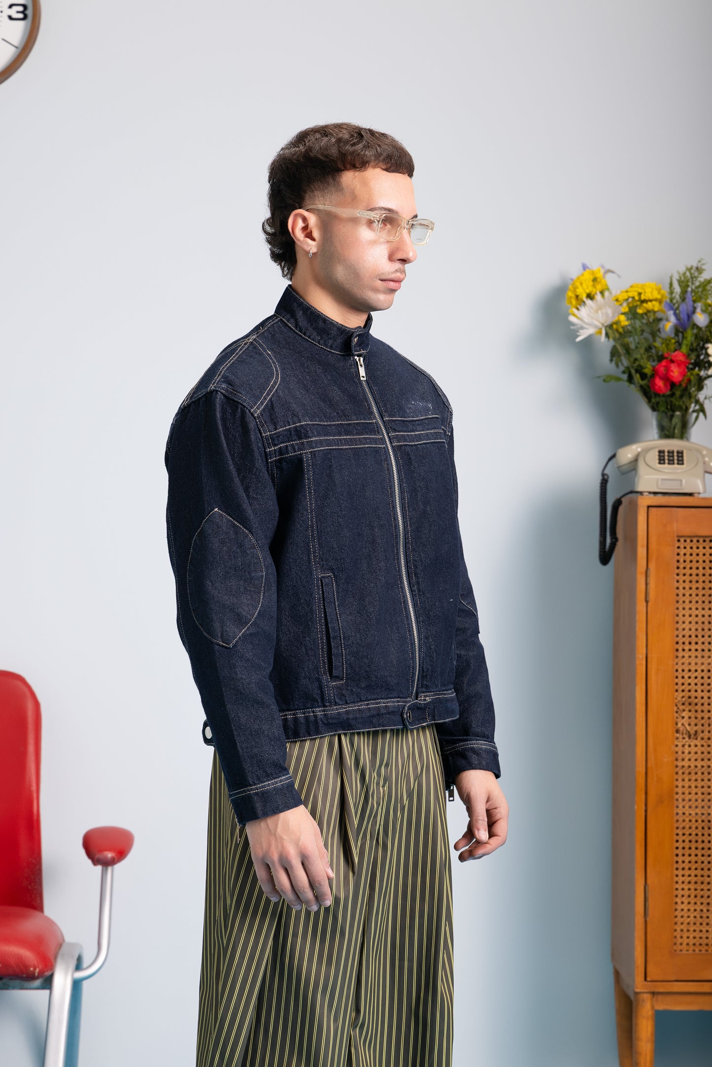 Moto Jacket - Deep Navy