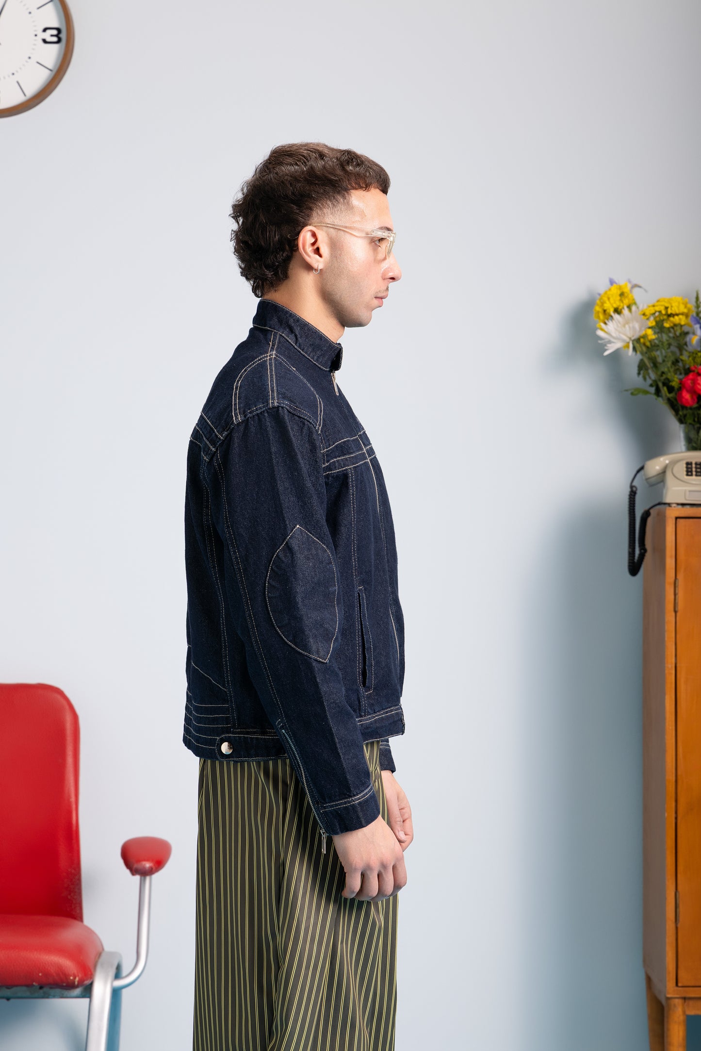 Moto Jacket - Deep Navy