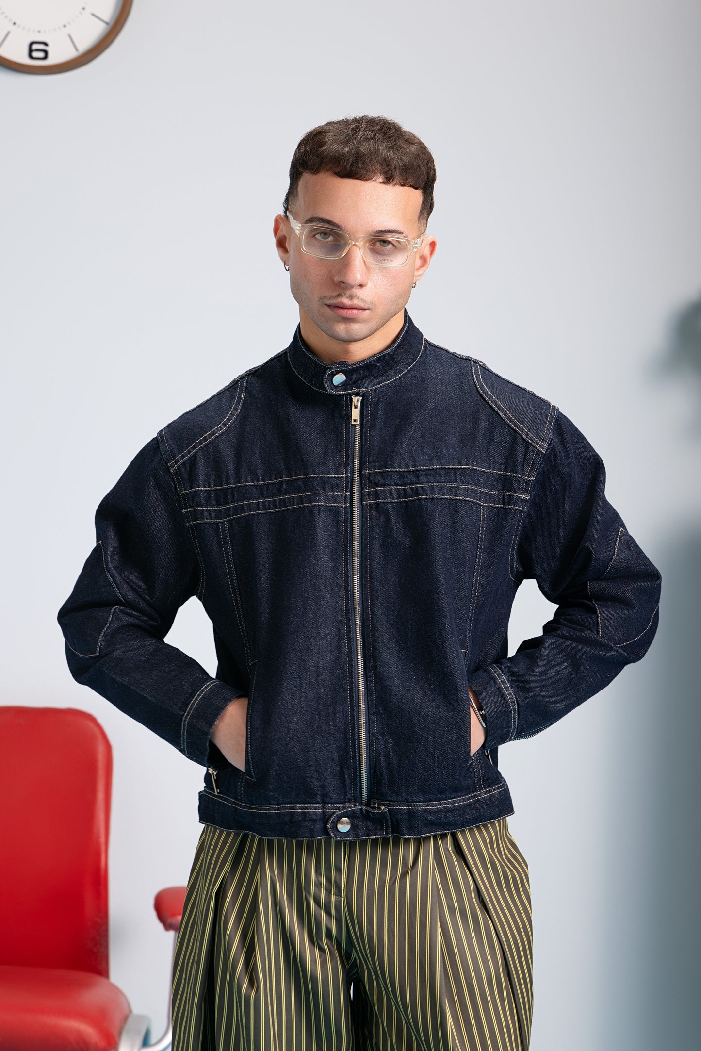 Moto Jacket - Deep Navy
