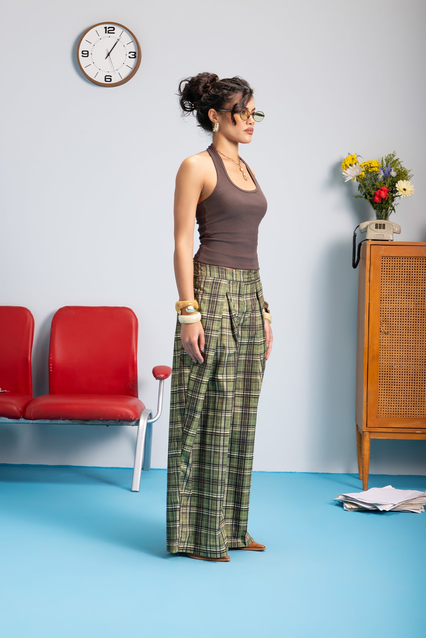 Kairo Pleated - Moss