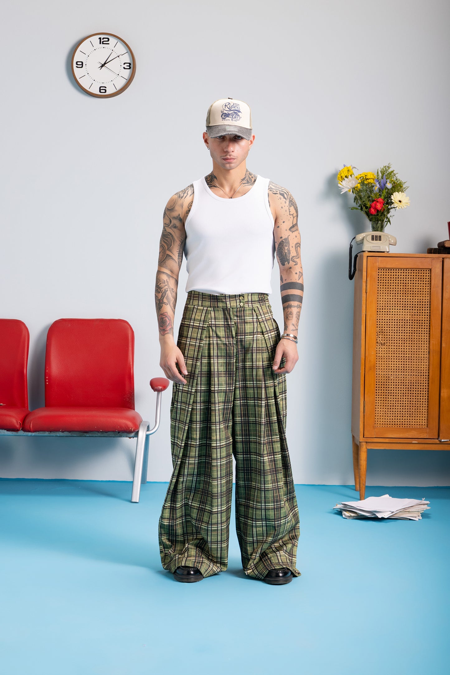 Kairo Pleated - Moss