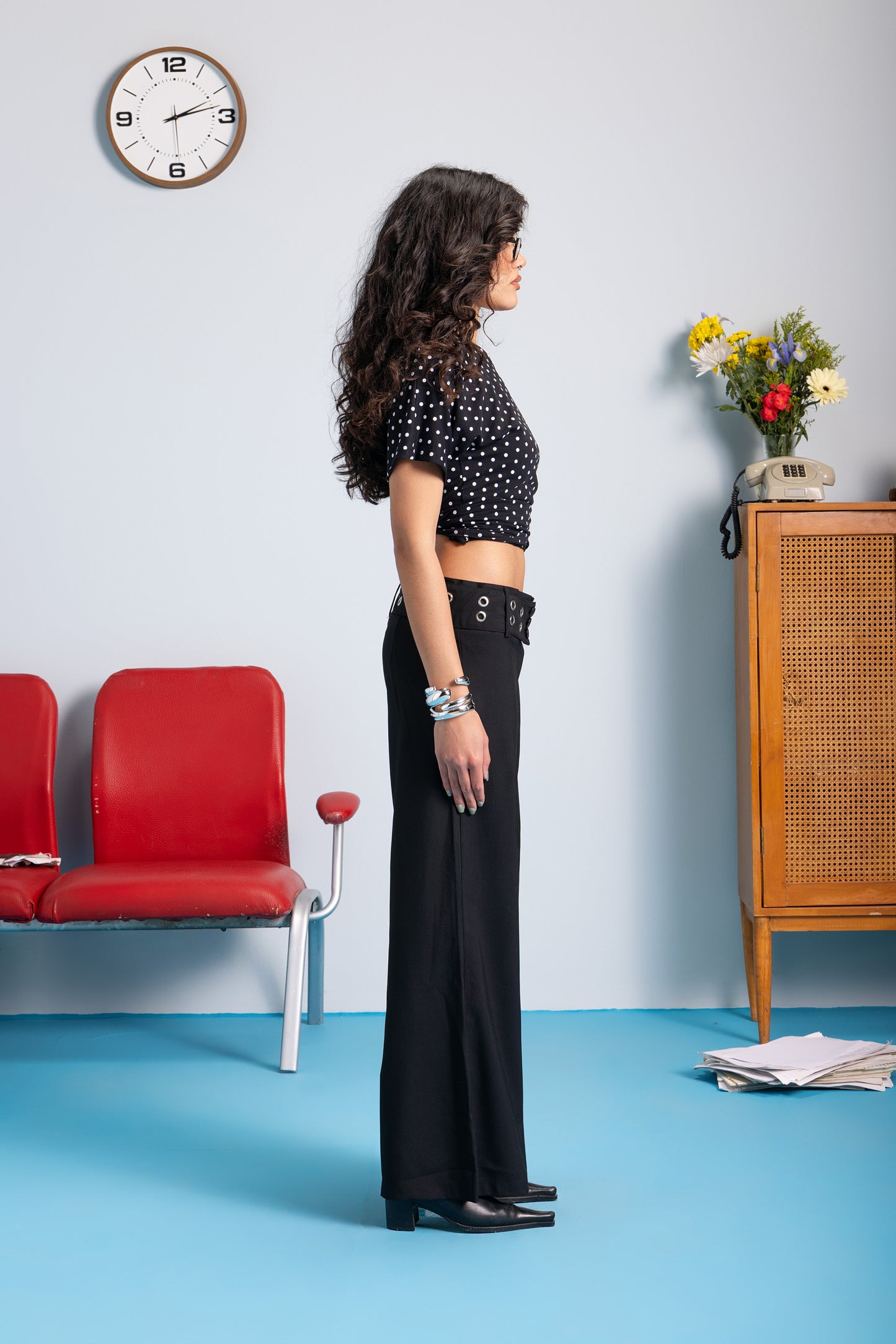 Belt in Trousers- Black