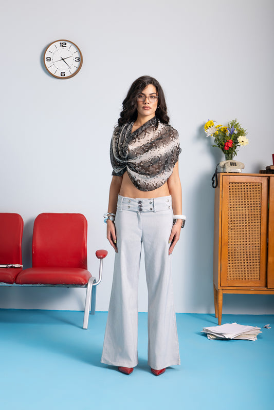 Belt in Trousers- Grey