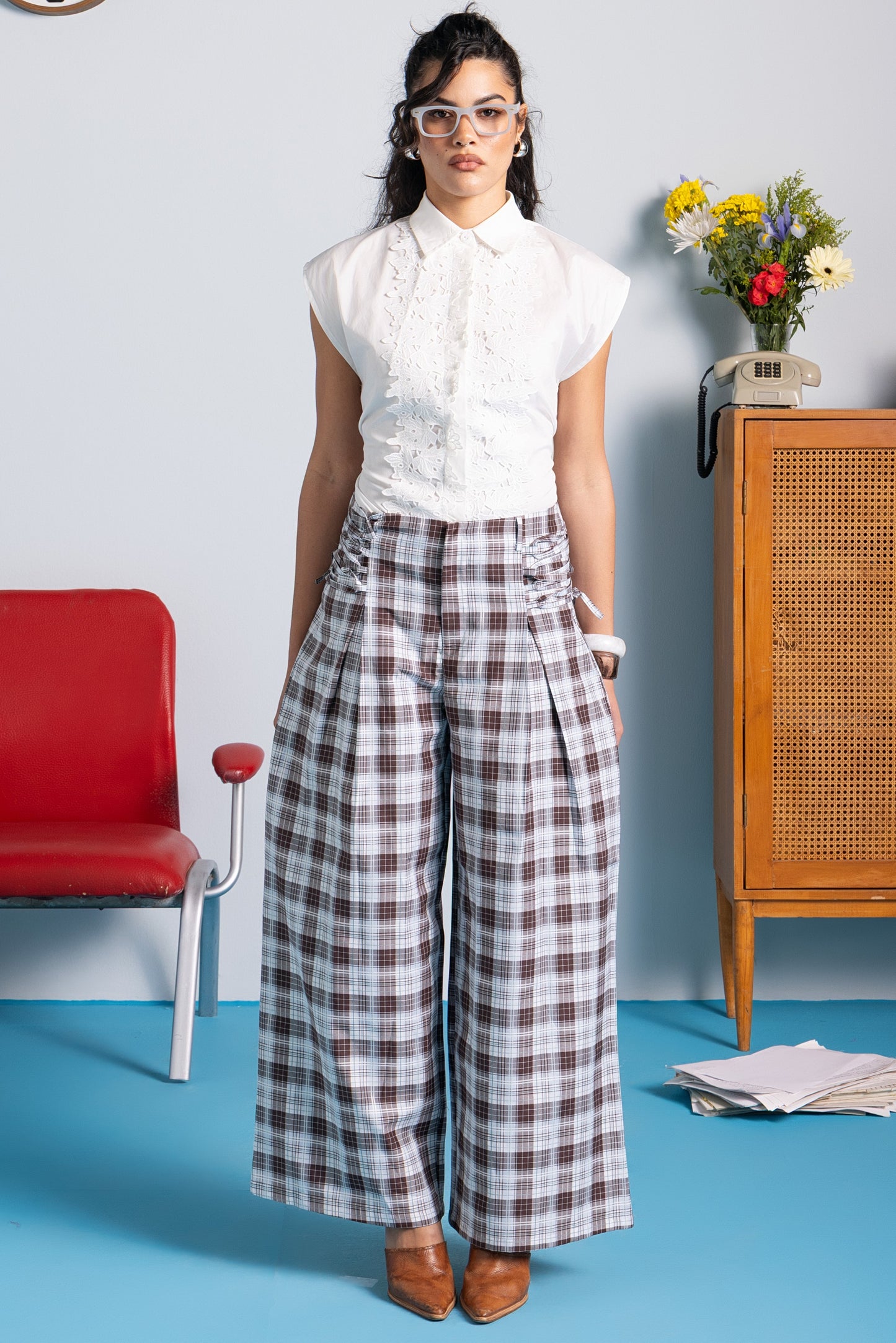 knot Trouser - Oxford Check