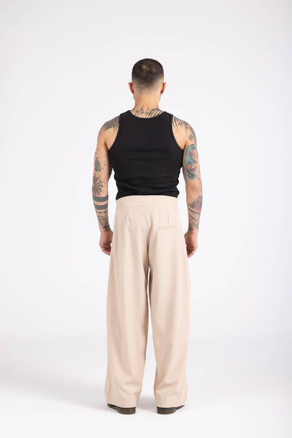 Cinch Trouser- Beige