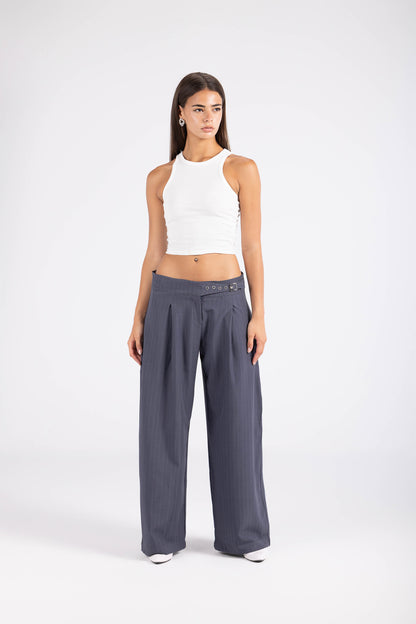Striped Cinch Trouser - Dawn