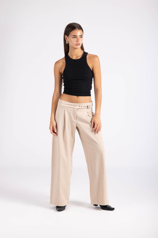 Cinch Trouser- Beige