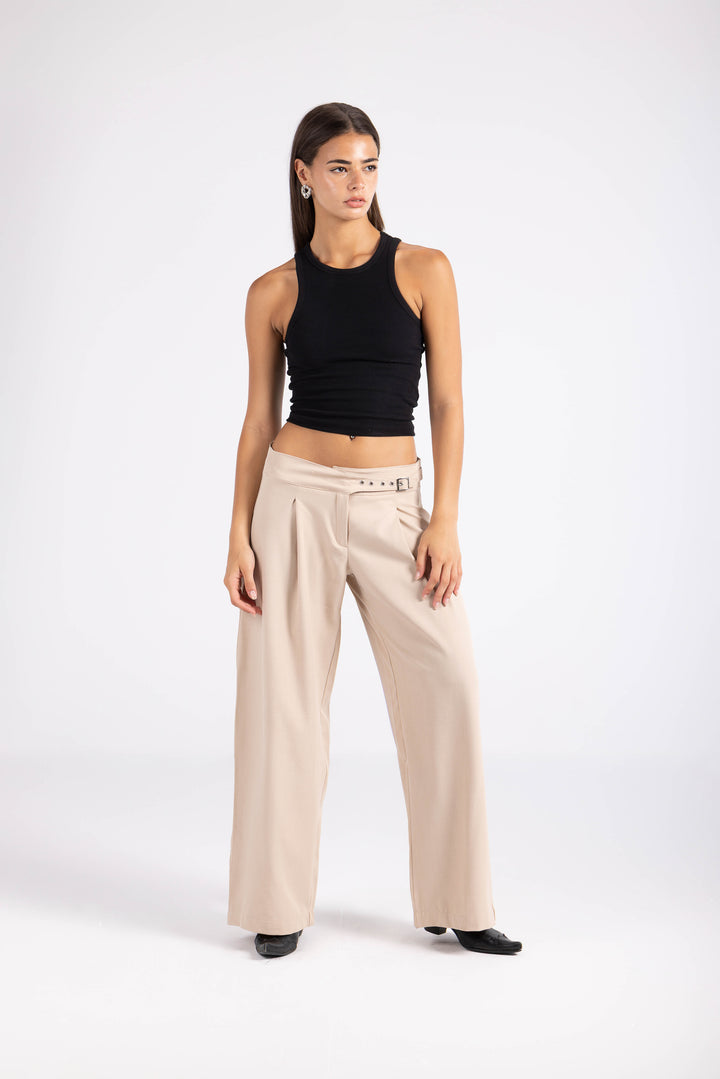 Cinch Trouser- Beige