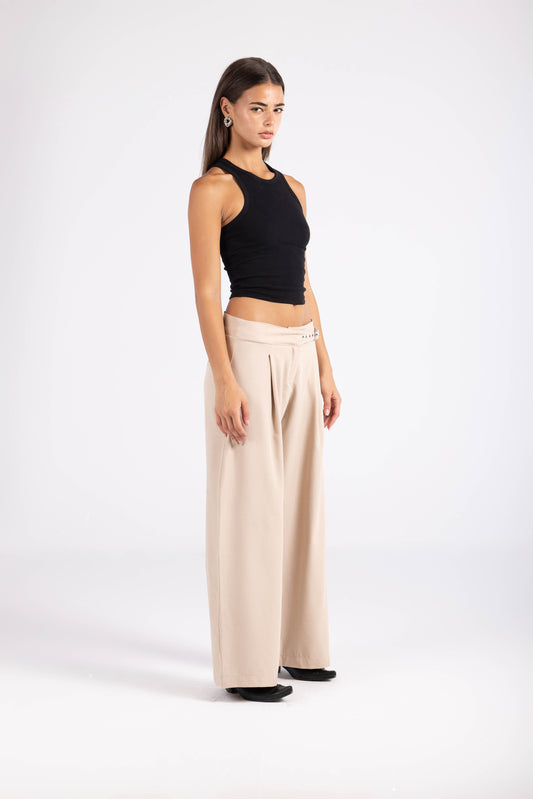 Cinch Trouser- Beige