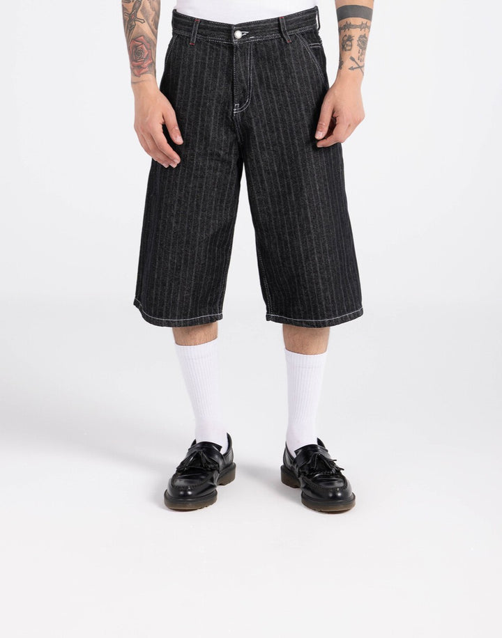 Striped Jort - Black