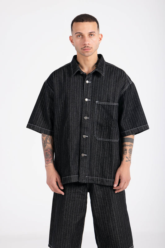 Striped Jacket - Black