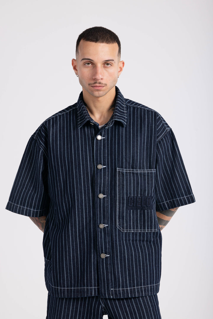 Striped jacket - Blue
