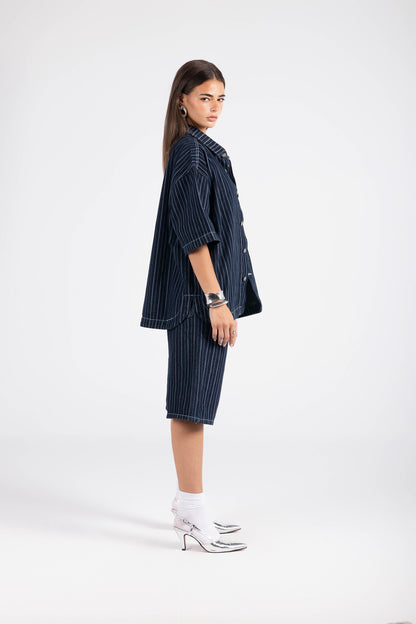 Denim Uniform-Blue Stripes
