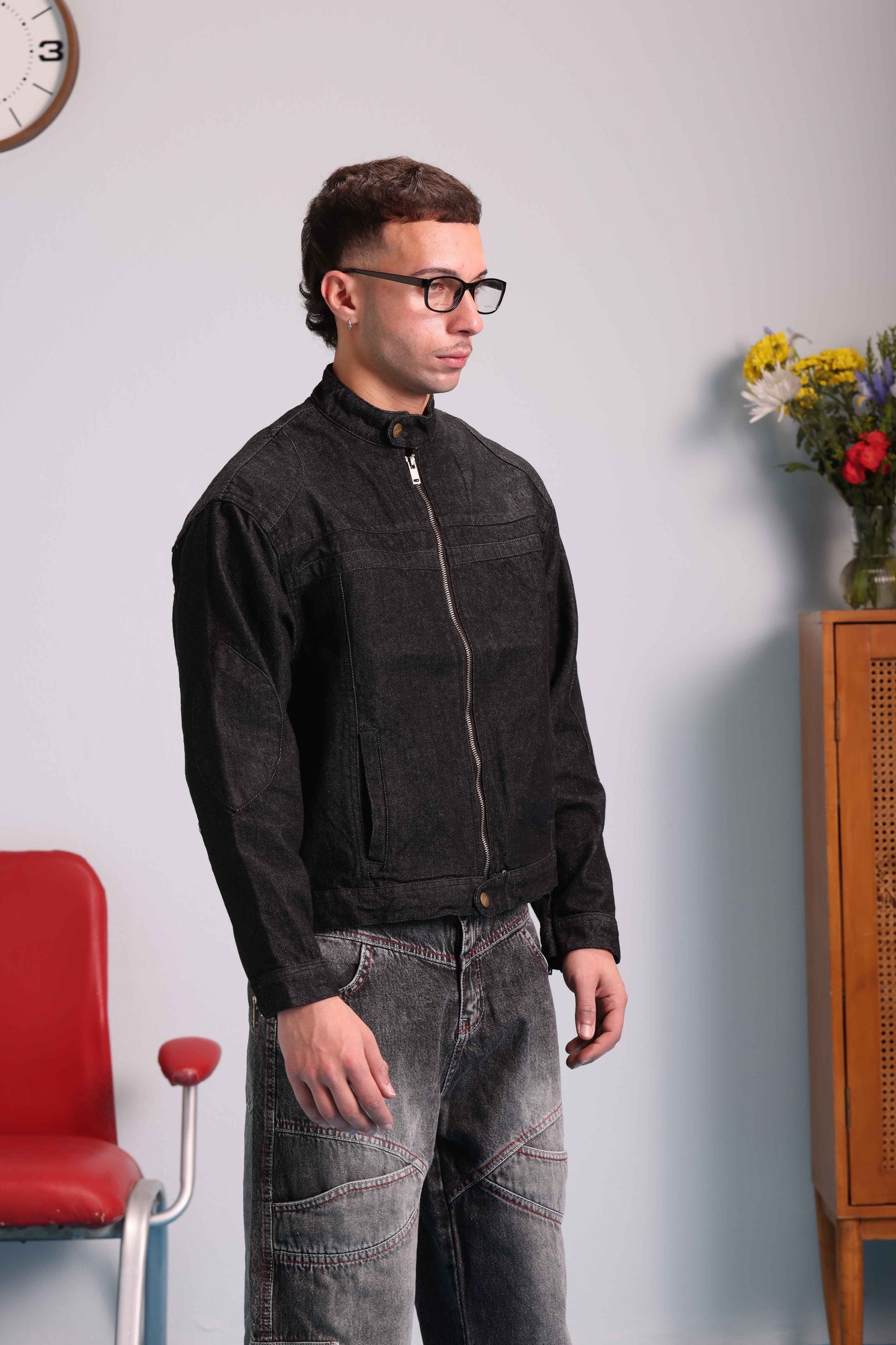 Moto Jacket - Ash Black