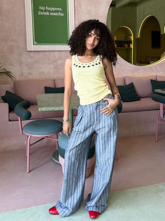 Light Weight Trouser - Grey Strips