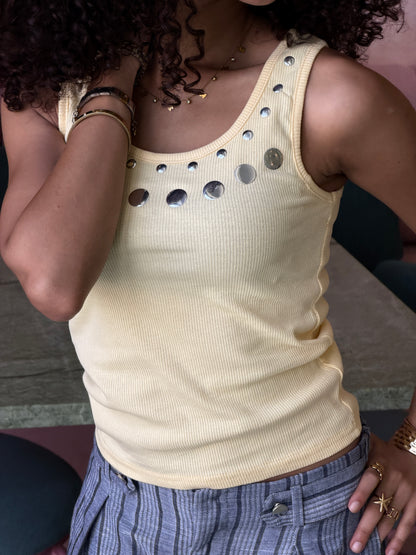 Play Tank Top - Yellow Silver