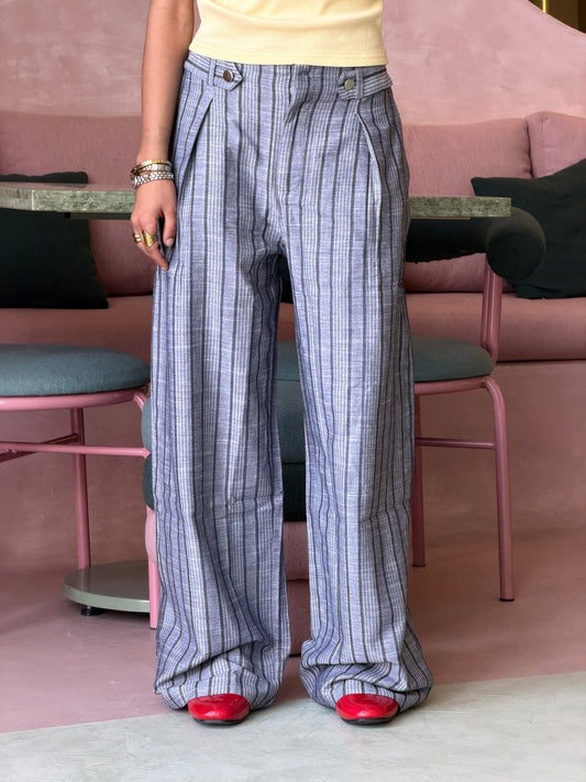 Light Weight Trouser - Grey Strips