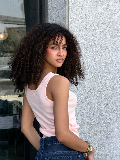 Play Tank Top -  Pink Silver