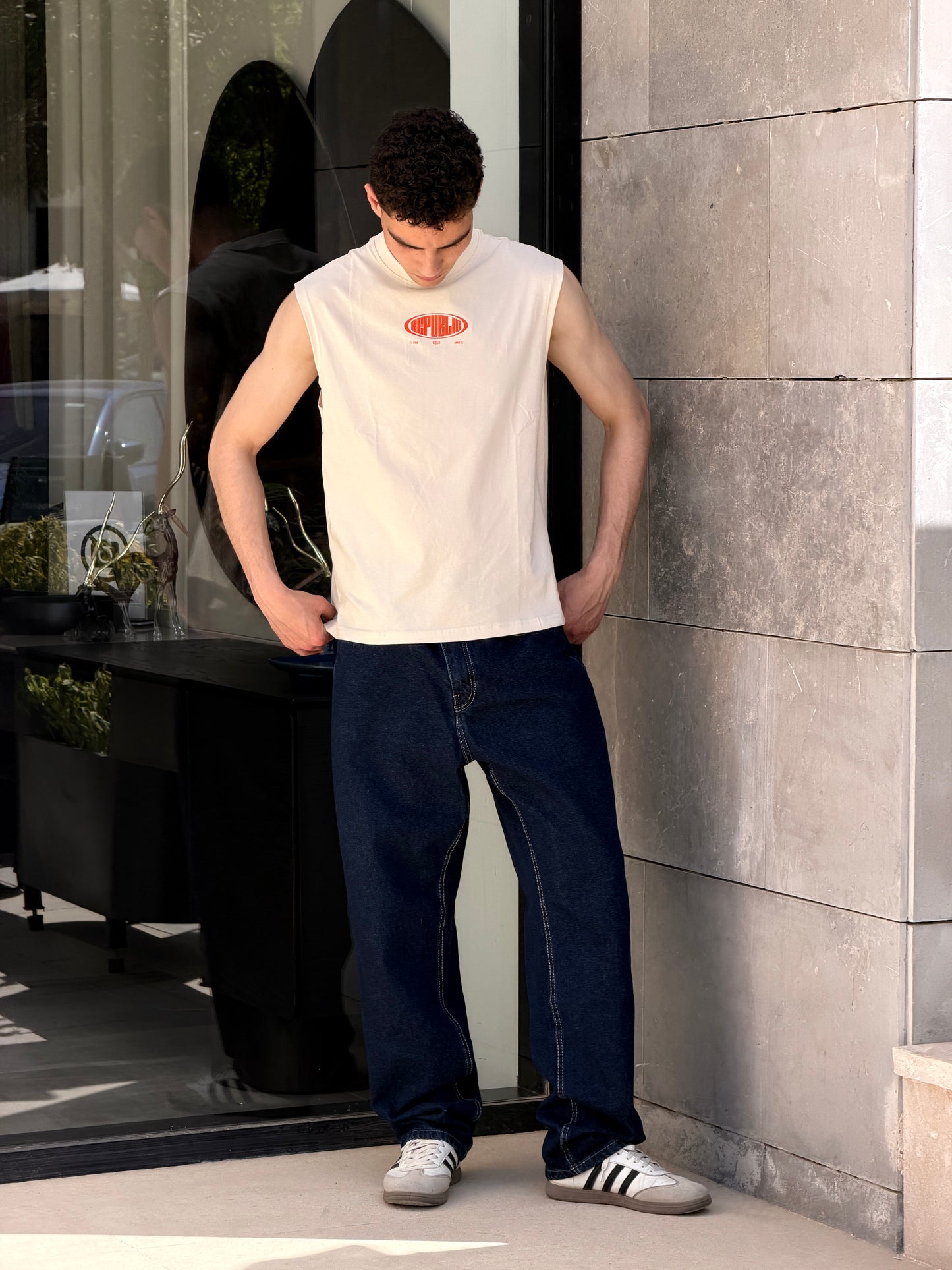 Men's Slim Straight Denim-Raw