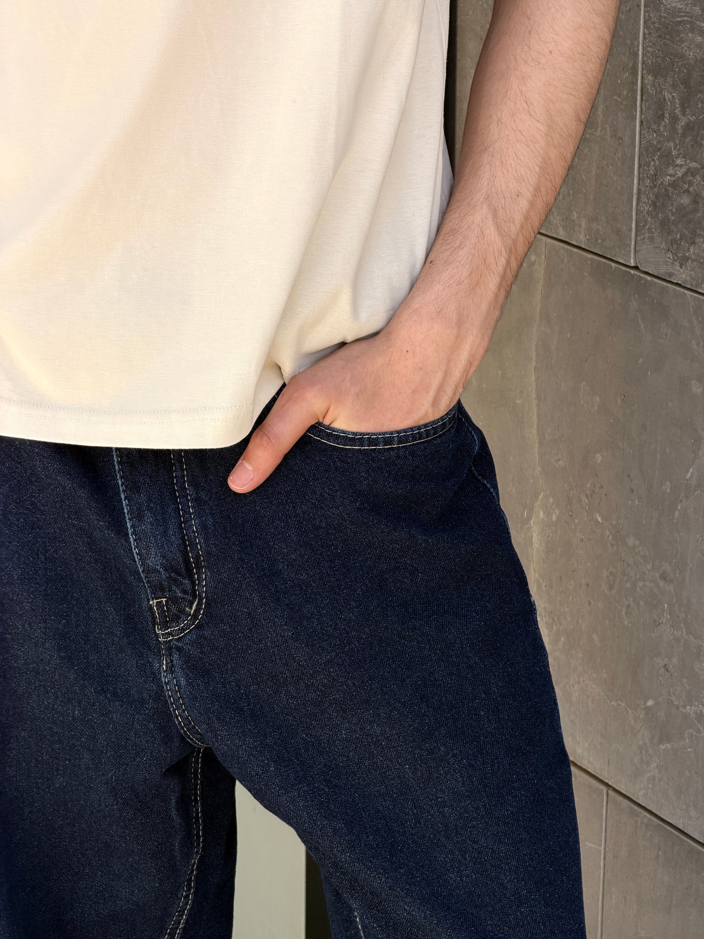 Men's Slim Straight Denim-Raw