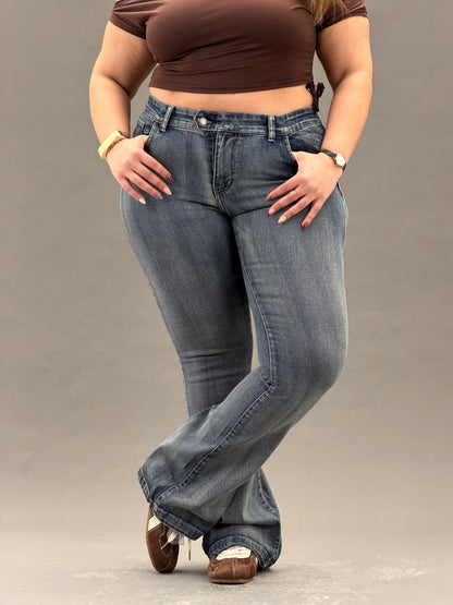 Flare Jeans- Vintage Blue
