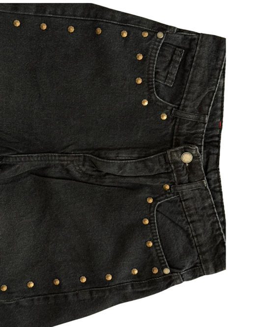 Heat Jeans- Studs Black