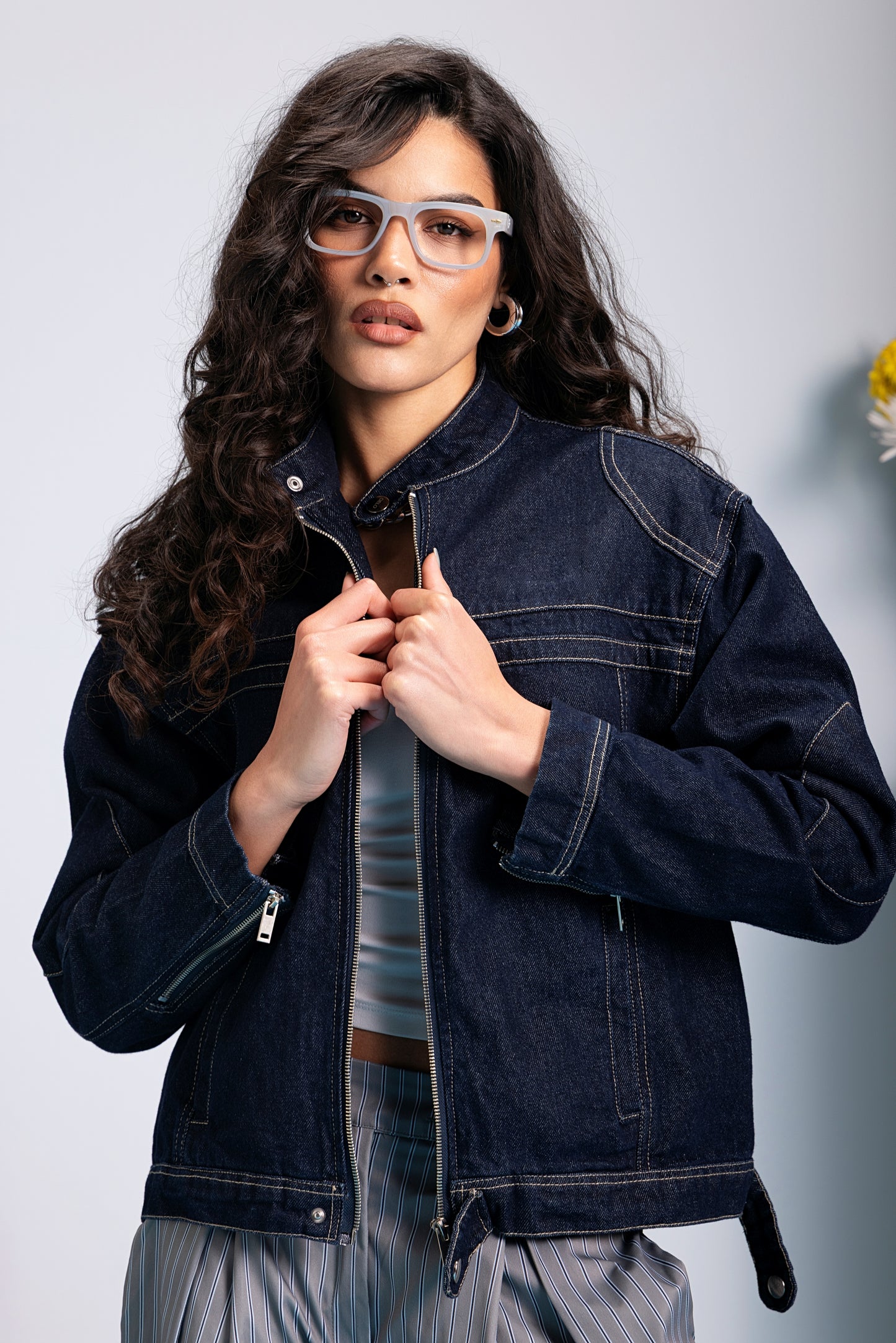 Moto Jacket - Deep Navy