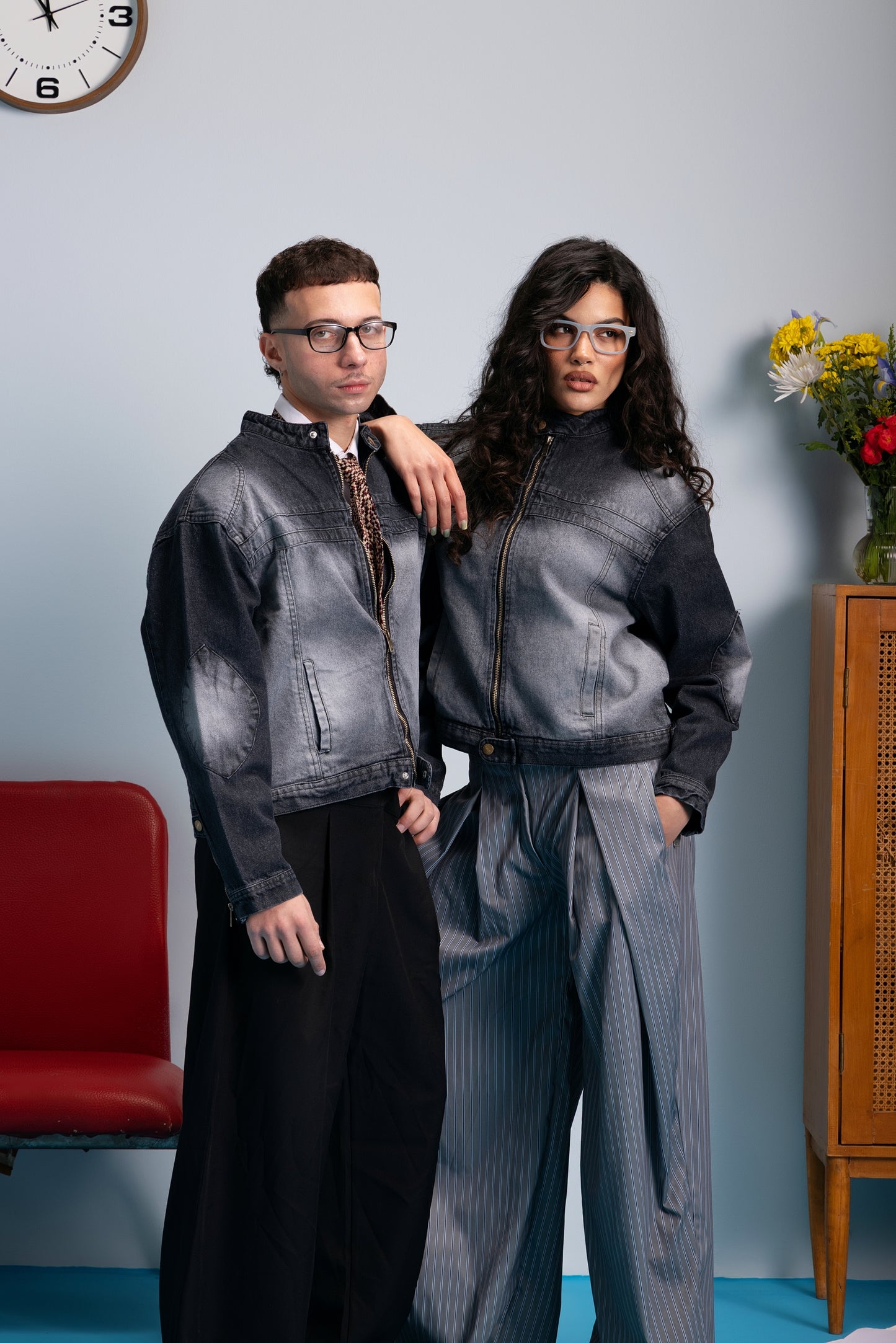 Moto Jacket - Acid Wash