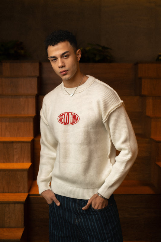 Knit Pullover - White