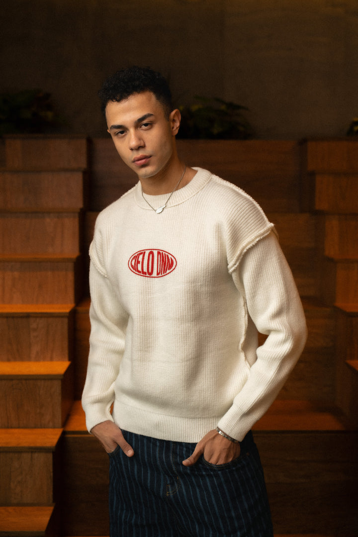 Knit Pullover - White