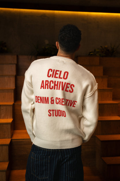 Knit Pullover - White