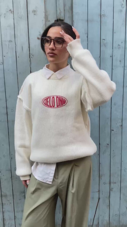 Knit Pullover - White