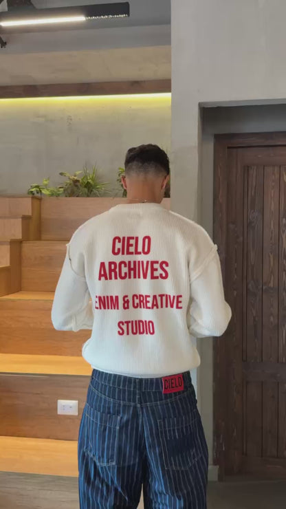 Knit Pullover - White