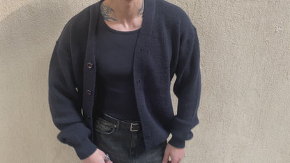 Knitted Cardigan -Coal