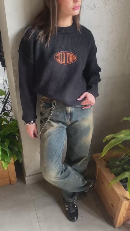 Knit Pullover - Black